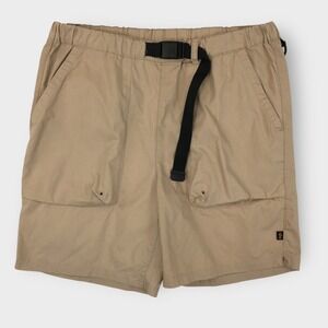 ALPHA INDUSTRIES Belted Pull On‎ Shorts Vintage Khaki Mens Size Medium